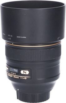 Nikon Tweedehands Nikon AF-S 85mm f/1.4G CM6183 Zwart