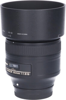 Nikon Tweedehands Nikon AF-S 85mm f/1.8G CM6307 Zwart