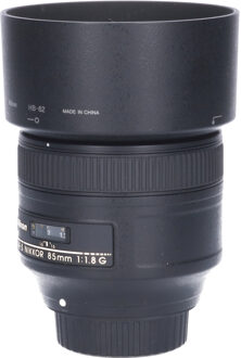 Nikon Tweedehands Nikon AF-S 85mm f/1.8G CM6862 Zwart