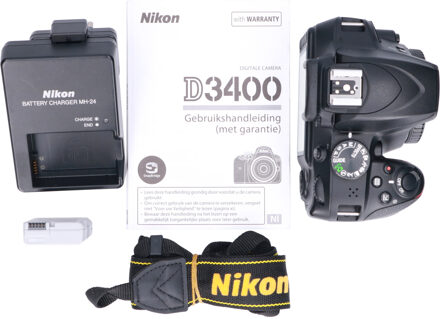 Nikon Tweedehands Nikon D3400 Body Zwart CM4646