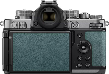 Nikon Z f Silver Body Teal Blue