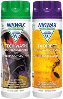 Nikwax Tech Wash & TX Direct - impregneermiddel - wasmiddel - 2pack  - 300 ml