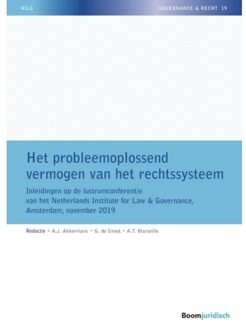 NILG - Governance en Recht 19 -   Het probleemoplossend vermogen van het rechtssysteem