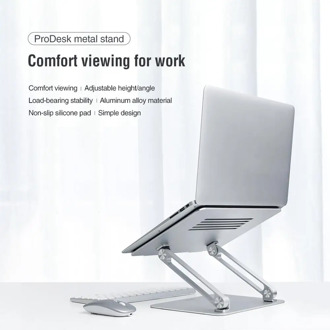 NILLKIN Aluminum Laptop Stand Foldable Free Lift Height/Anlge Adjustable Notebook Cooling Holder for MacBook Pro iPad
