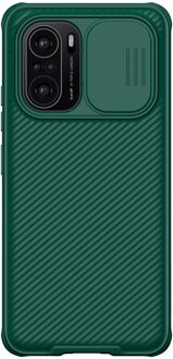 Nillkin Poco F3 Case Pocophone F3 Cover Super Frosted Shield Hard Pc Back Cover Case Voor Xiaomi Poco F3 Camshield groen