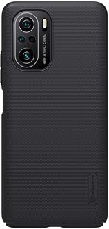 Nillkin Poco F3 Case Pocophone F3 Cover Super Frosted Shield Hard Pc Back Cover Case Voor Xiaomi Poco F3 H-zwart