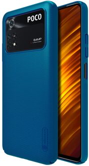 Nillkin Super Frosted Shield Case voor de Xiaomi Poco M4 Pro 5G - Blauw
