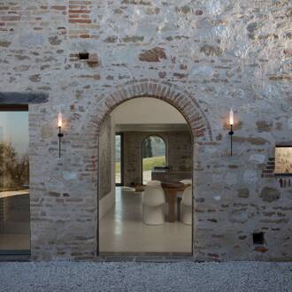 Nilo LED buiten wandlamp, IP44 zwart, wit