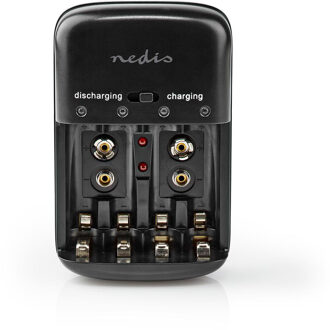 NiMH-Batterijlader AA / AAA - BACH07 - Zwart