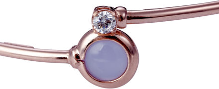 'Nina' Dames 925 Sterling Zilveren Armband - Roze ZA-7406 Rosé