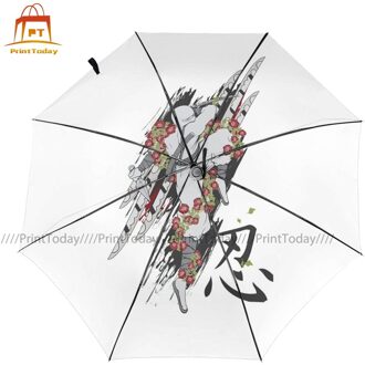 Ninja Paraplu Stijlvolle Uv-bescherming Paraplu Automatische Art Versterkte Tuin Paraplu Inside Print
