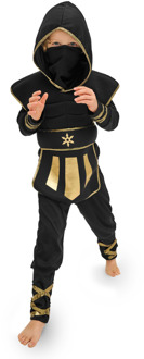 Ninja Verkleedpak Kind Zwart/Goud