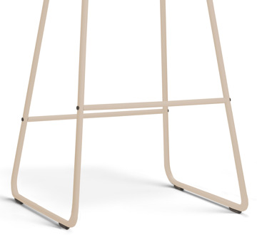 Nino-Eef barkruk beige melange - beige onderstel - 65 cm