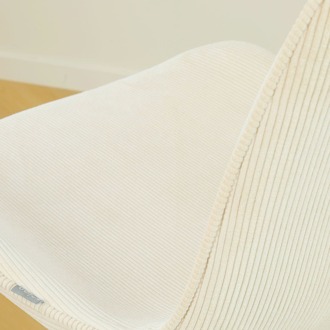 Nino-Fé barkruk rib beige - wit onderstel - 65 cm