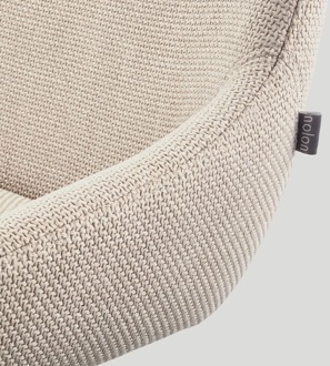 Nino-Isa barkruk beige - beige onderstel - 65 cm