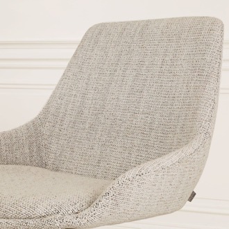 Nino-Isa barkruk beige gemêleerd - beige onderstel - 65 cm