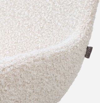 Nino-Isa barkruk bouclé beige - beige onderstel - 65 cm