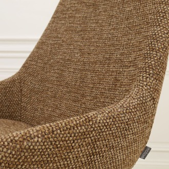 Nino-Isa barkruk bruin blend - wit onderstel - 65 cm