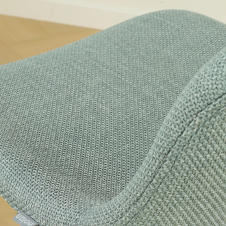 Nino-Mats barkruk saliegroen - zwart onderstel - 75 cm