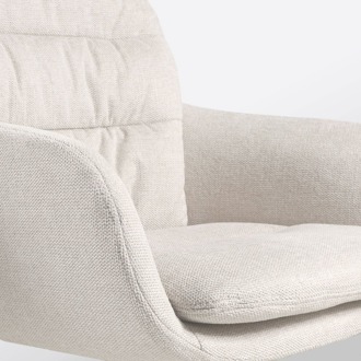 Nino-Mia barkruk beige - beige onderstel - 65 cm