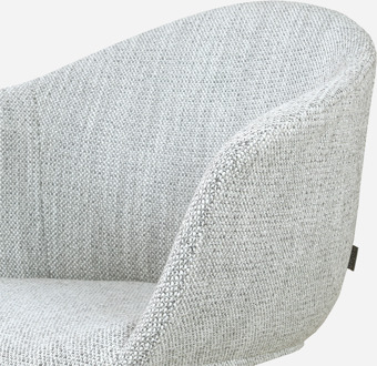 Nino-Otis barkruk grijs melange - zwart onderstel - 65 cm