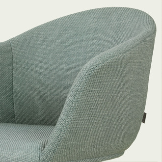 Nino-Otis barkruk saliegroen - wit onderstel - 75 cm