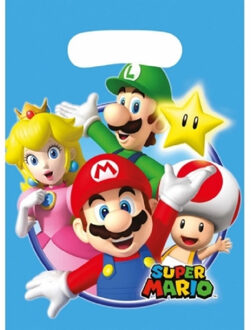 Nintendo 30x stuks Super Mario verjaardag thema traktaties feestzakjes/cadeauzakjes/snoepzakjes/uitdeelzakjes