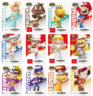 Nintendo Amiibo Switch 3DS WII U NFC Mario Princess Wedding Mario Kart 8 Peach Yoshi Hobbies Model Action Toy Figures Toy Gifts