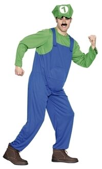 Nintendo look-a-like Luigi heren verkleedpak Multi