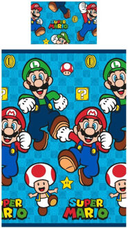 Nintendo Super Mario Bros dekbedovertrek, 140 x 200 cm