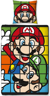 Nintendo Super Mario Bros dekbedovertrek, 140 x 200 cm