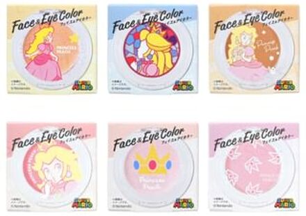 Nintendo Super Mario Princess Peach Face & Eye Color Brown