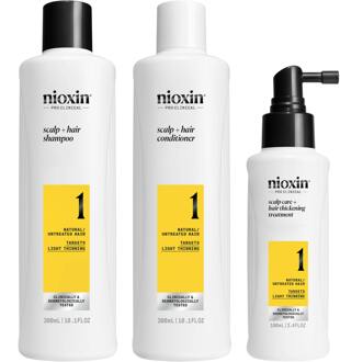 NIOXIN Haarverlies Nioxin System 1 Loyalty Kit for Thinning Hair 300 ml + 300 ml + 100 ml