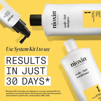 NIOXIN Scalp and Hair Thickening System 1 Shampoo for Natural Hair with Light Thinning 1L