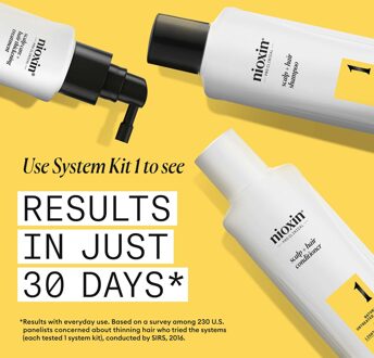 NIOXIN Scalp and Hair Thickening System 1 Shampoo for Natural Hair with Light Thinning 300ml