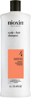 NIOXIN Scalp and Hair Thickening System 4 Shampoo for Coloured Dry and Damaged Hair with Progressed Thinning 1L