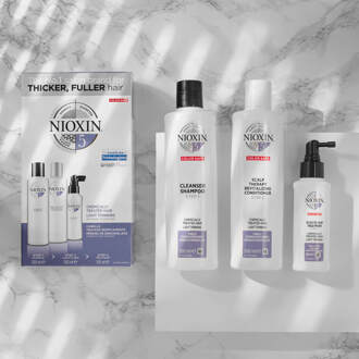 NIOXIN System 5 Cleanser 300ml - Normale shampoo vrouwen - Voor Beschadigd haar/Droog haar/Gekleurd haar