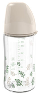NIP ® Wijdhals cherry green Meisje, 240 ml van glas Bruin - 240ml