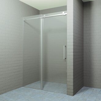 Nisdeur Boss & Wessing Rollo Schuifdeur 120x200 cam 8 mm Inclusief Stabilisatie Nano Glas RVS Look Boss & Wessing