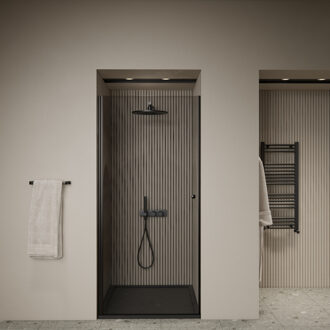 Nisdeur | BWS | Marip | 6mm | 80x190 cm | Zwart