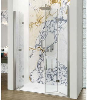 Nisdeur Lacus Albarella Saloon Inklap Deur 130x190 cm Chroom Lacus