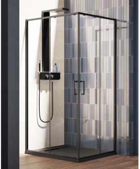 Nisdeur Lacus Vulcano Evo 140x200 Cm Schuifdeur Mat Zwart