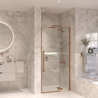 Nisdeur Set Sanivo Vigo 120x200 Geborsteld Brons