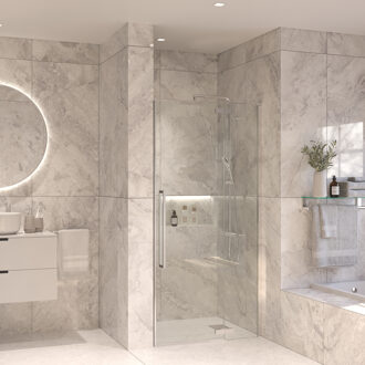 Nisdeur Set Sanivo Vigo 70x200 Chroom