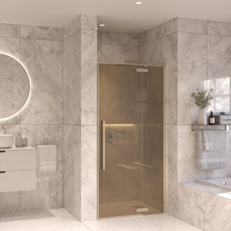 Nisdeur Set Sanivo Vigo Champagne Glas 100x200 RVS Look