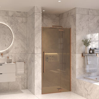 Nisdeur Set Sanivo Vigo Champagne Glas 120x200 Geborsteld Brons