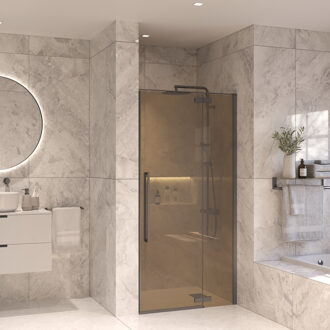 Nisdeur Set Sanivo Vigo Champagne Glas 140x200 Gunmetal