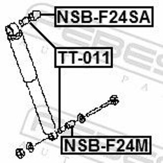 Nissan Afstandsbus, schokdemper TT011