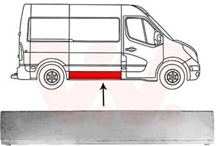 Nissan Buitenplaat Zijlaaddeur 3396174