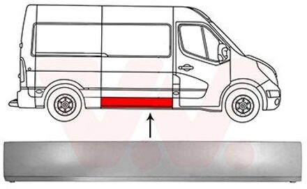 Nissan Buitenplaat Zijlaaddeur 3799174